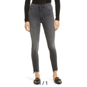 MOTHER The Stunner Ankle Step Fray Jeans In Lighting Up Lanterns Size 26